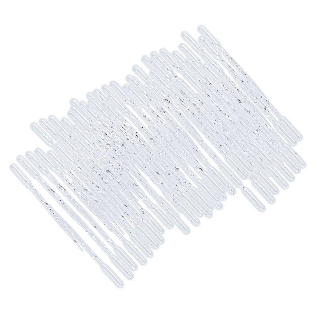 100 Pcs Laboratory Set Clear Plastic Graduated Pipette Droppers 3ml