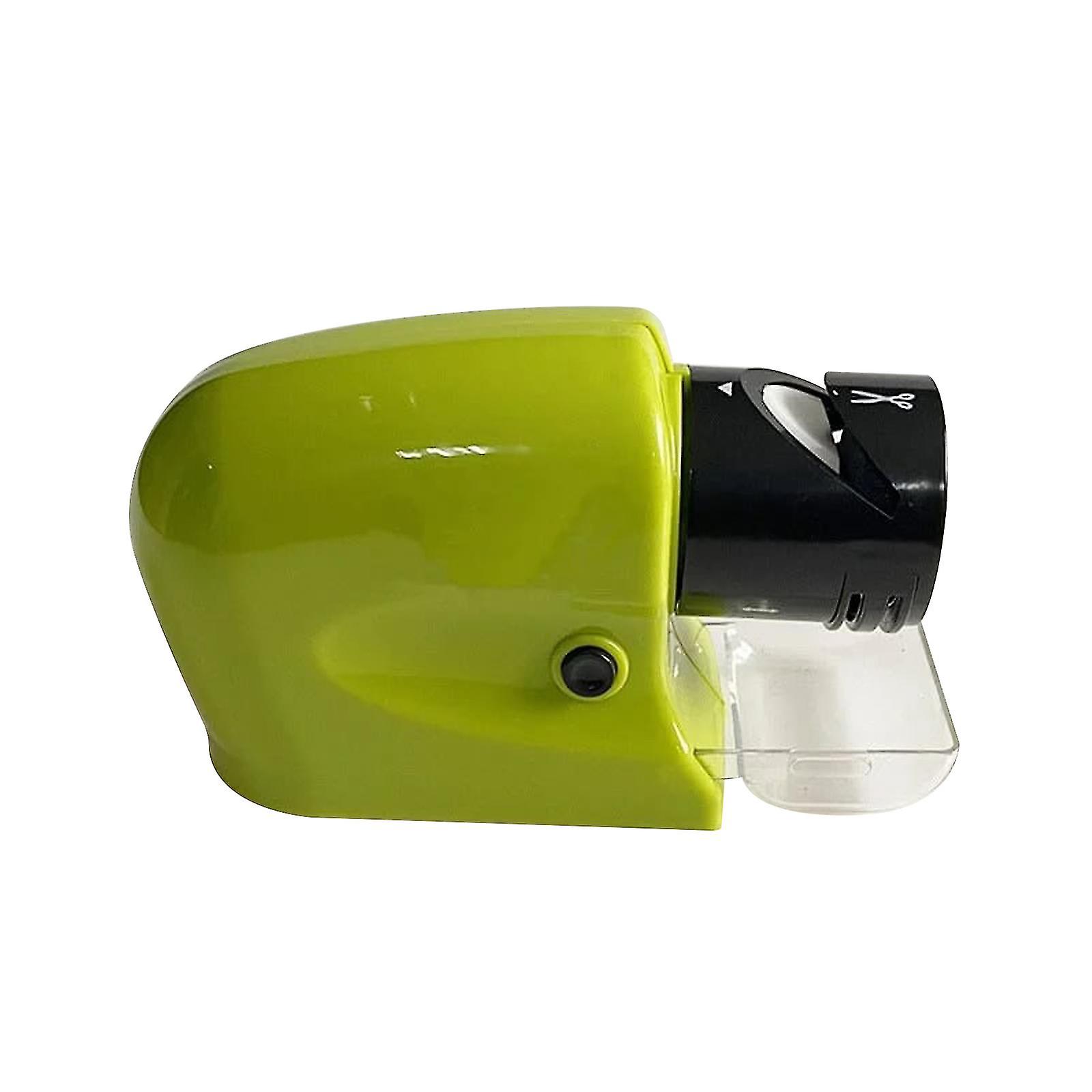 Electric Knife Sharpener, Fashionable and Safe Design, High Speed Blade Sharpening with Built in Guide Rail, fast