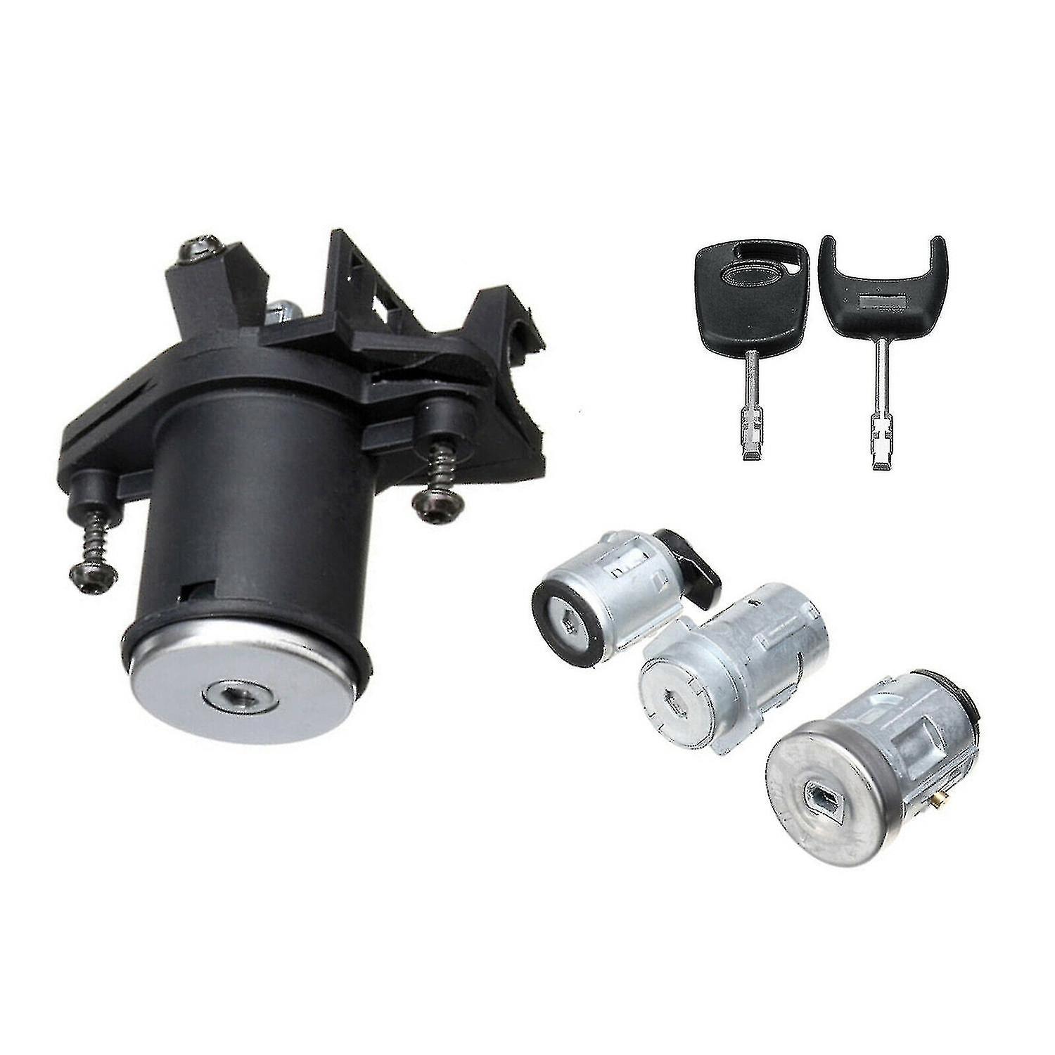 1 Set Lock Door Ignition Tube with 2 Keys 1479660 for Ford Fiesta Mk V Fusion