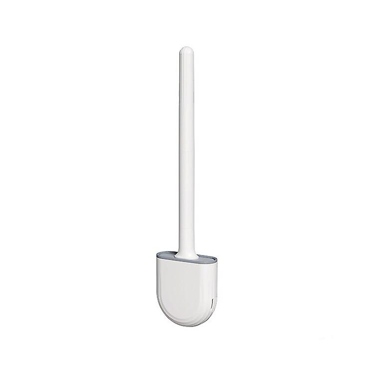 Breathable Toilet Water Leak Proof With Base Silicone Wc Flat Head Flexible Soft Bristles With Quick Drying Holder