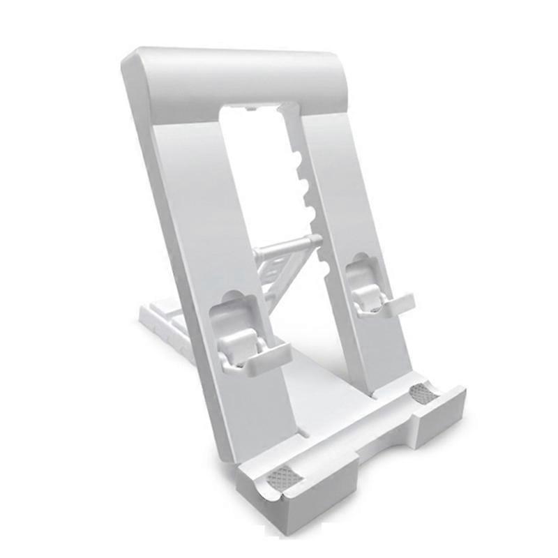 Desktop Tablet Computer Stand Multi-Stage Foldable Portable Desktop Student Learning Machine Stand for (White)