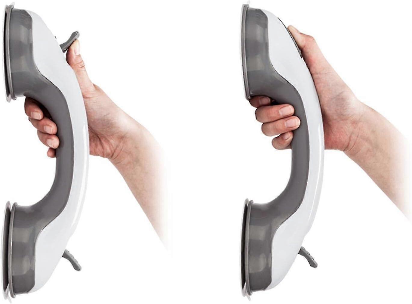 Shower Handle - 12 Grab Bars for Bathroom, Ultra Grip Dual Locking Safety Suction Cups, Shower Handles