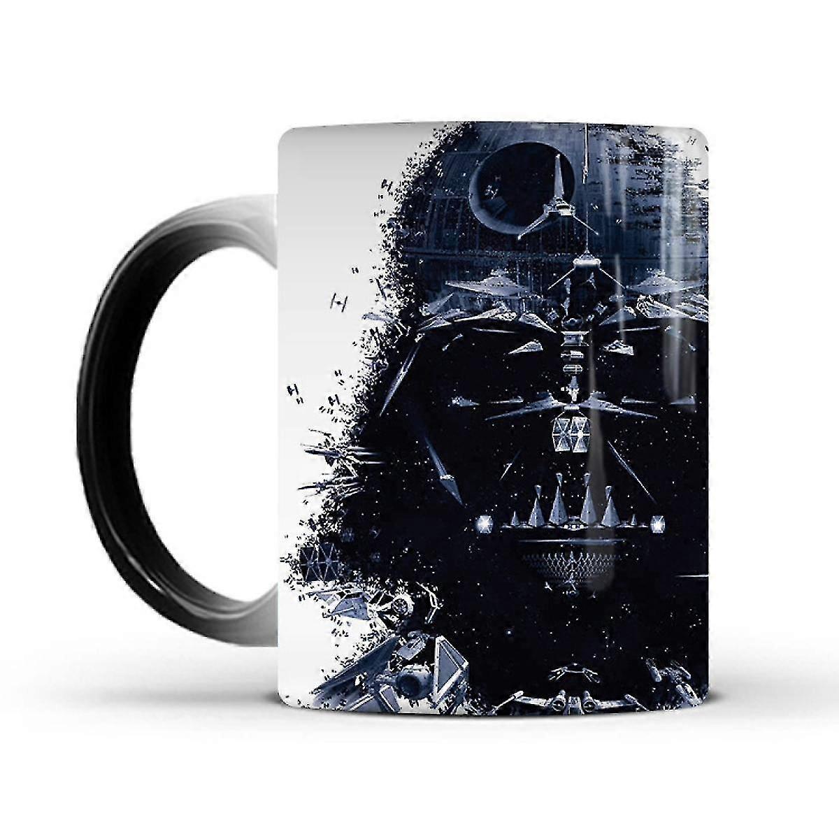 Star Wars Inspired Darth Vader Coffee Mug, Heat Sensitive Color Changing Magic Coffee Mug Cups,Cartoon Anime Milk Tea Mug, Best Gifts for Boyfriends