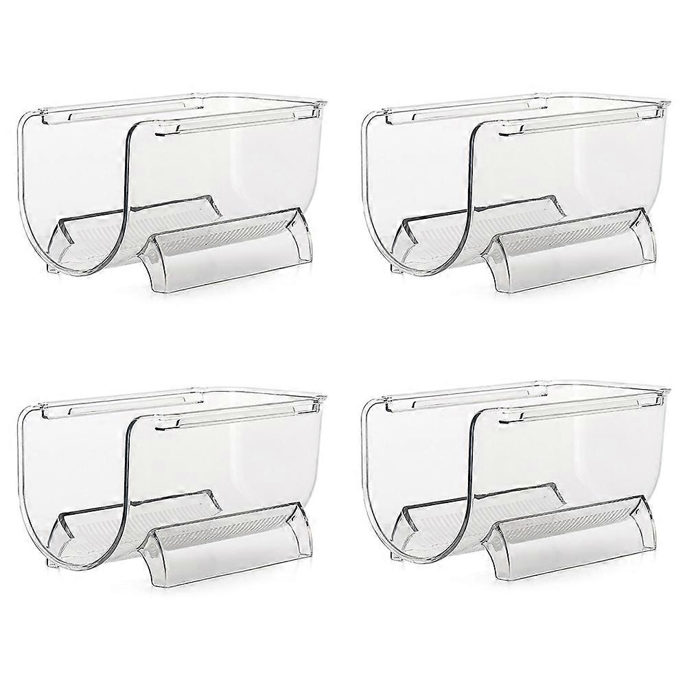 Refrigerator Organizer Wine Bottle Holder Stackable Beverage- Organizer Stand Champagne Storage Box