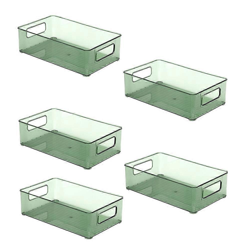 Food Organizer Storage Rack Desktop Storage Box Cosmetic Finishing Box Stackable Storage Rack Green