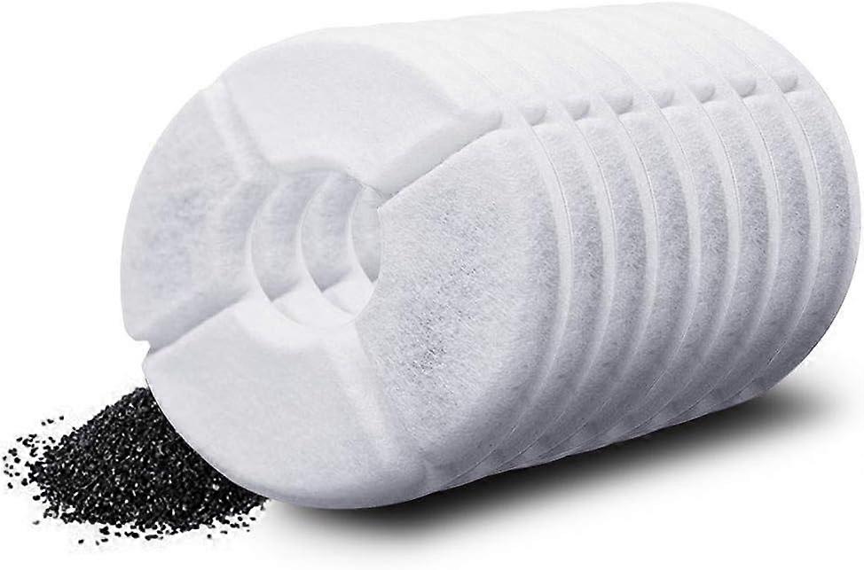 8 x 1.6 Litre Replacement Filter Compatible with Pet Water Fountain for Dogs and Cats