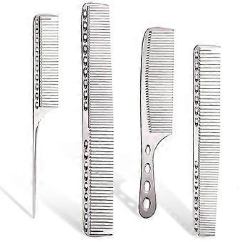 Professional Aluminum Dressing Comb, 4 Types (silver)