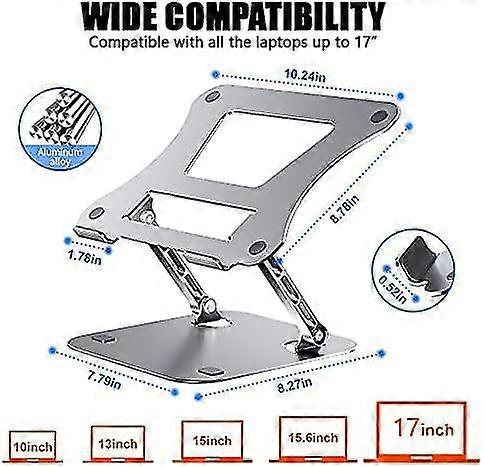 Support d’ordinateur portable vertical réglable, sangle de bureau réglable Taille de base