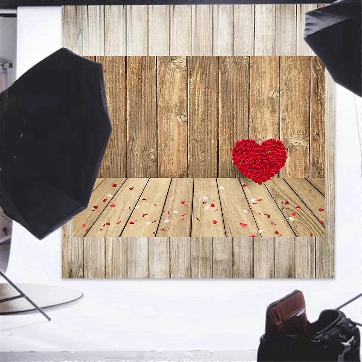 210X150Cm Valentine'S Day Background Cloth Love Flower Photo Material Photography Background Cloth