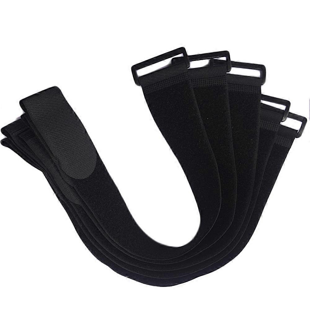 5Pcsx 5cm*406080100cm Magic Cable Ties Separable Reverse Nylon Ribbon Fastener Hook and Loop Straps Cord Ties Width 196 in