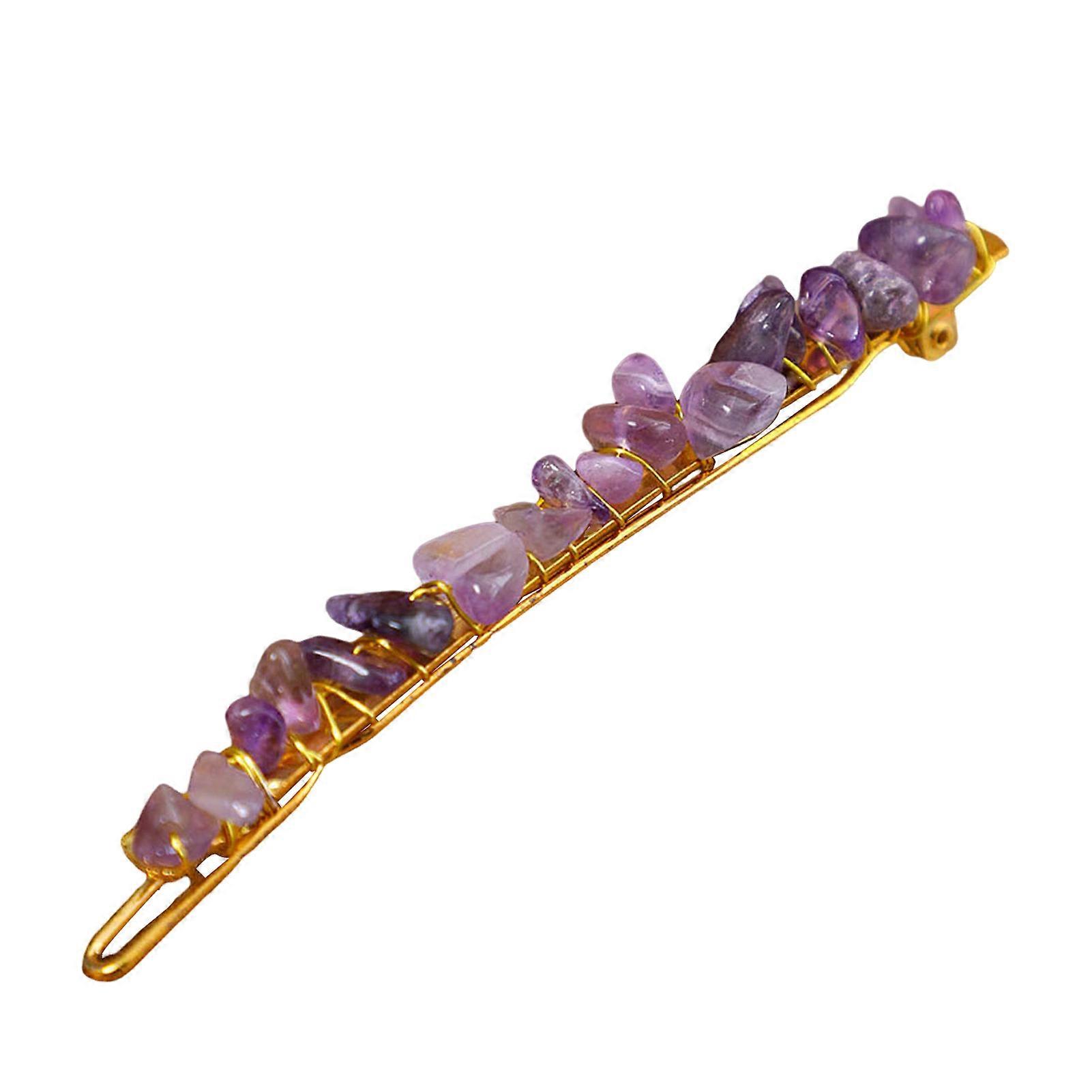 Crystal Beads Hair Clip for Women Temperament Stable Grip Irregular Crystal Headpiece for Gown Dress Hairstyle Making Tool