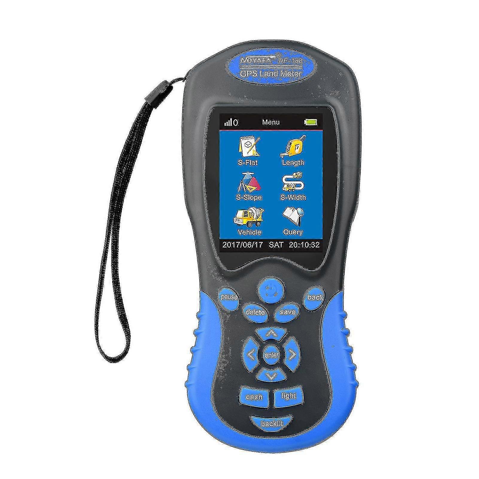 Noyafa Nf-198 Gps Land Meter Handheld Digital Lcd Farmland Area Length Height Pressure Measuring Device, Automatic Vehecile Mode, Out