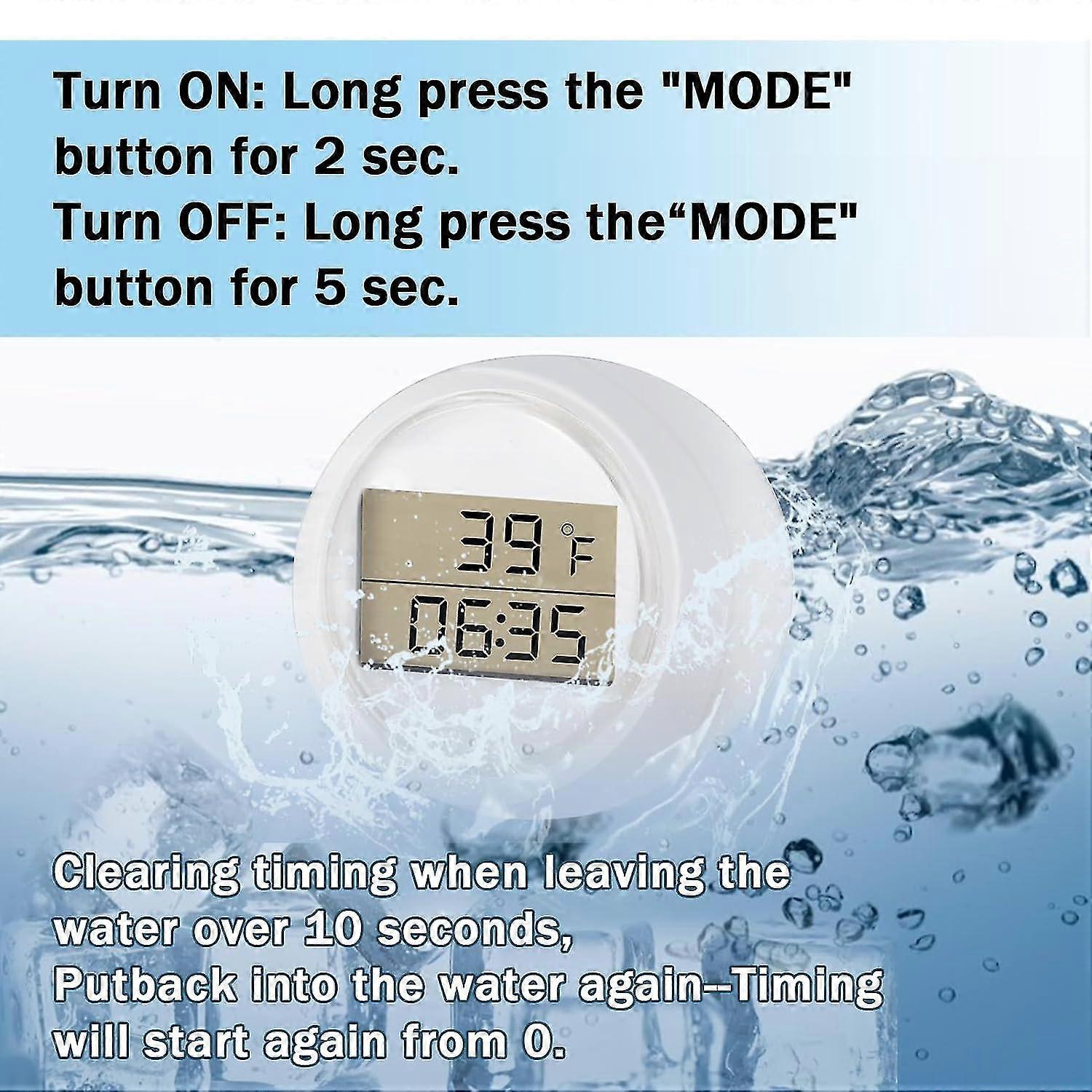 Ice Bath Thermometer Timer, Ice Bath Floating Thermometer And Timer ...