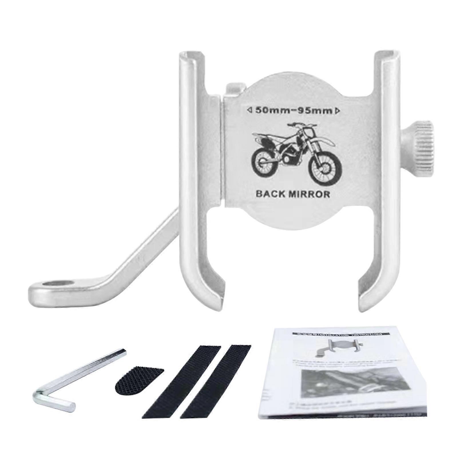 Mechanical Locking Stable Non Slip Anti Scratch Bicycle Aluminum Alloy Motorcycle Phone Holder Universal Handlebar Mounted