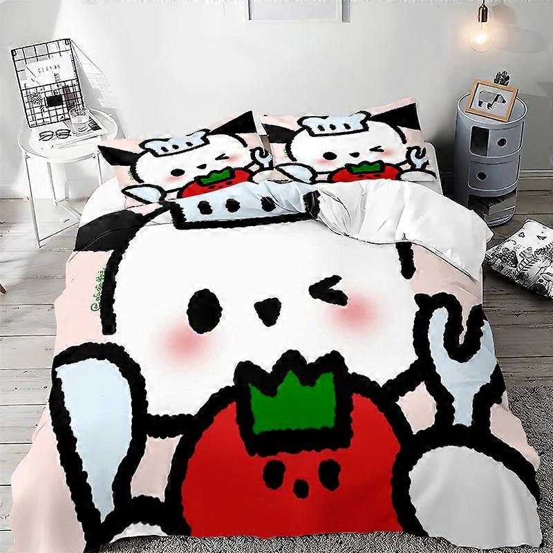 c70 Pochacco Poszewka na kołdrę Japońskie postacie anime Śliczna kołdra z nadrukiem Apartament Dekoracja sypialni Zestaw pościeli Pełny rozmiar l ee70