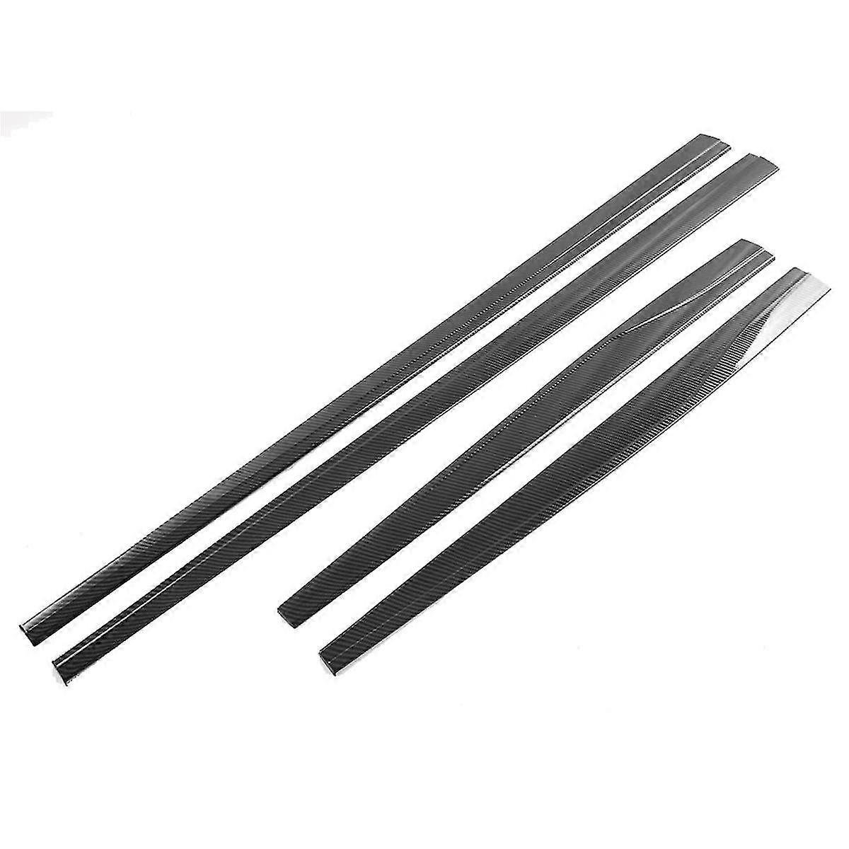 4PCS Exterior Outer Door Bottom Trim Carbon Fiber Color for Seal / ATTO 4