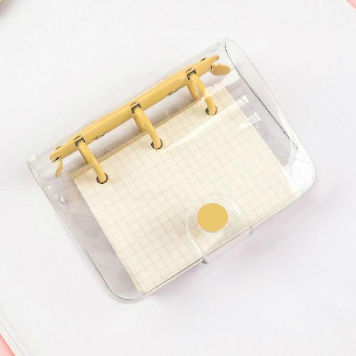 New 3-hole Loose-leaf Notebook Mini Pvc Transparent Case Portable Loose-leaf Coil Hand Ledger
