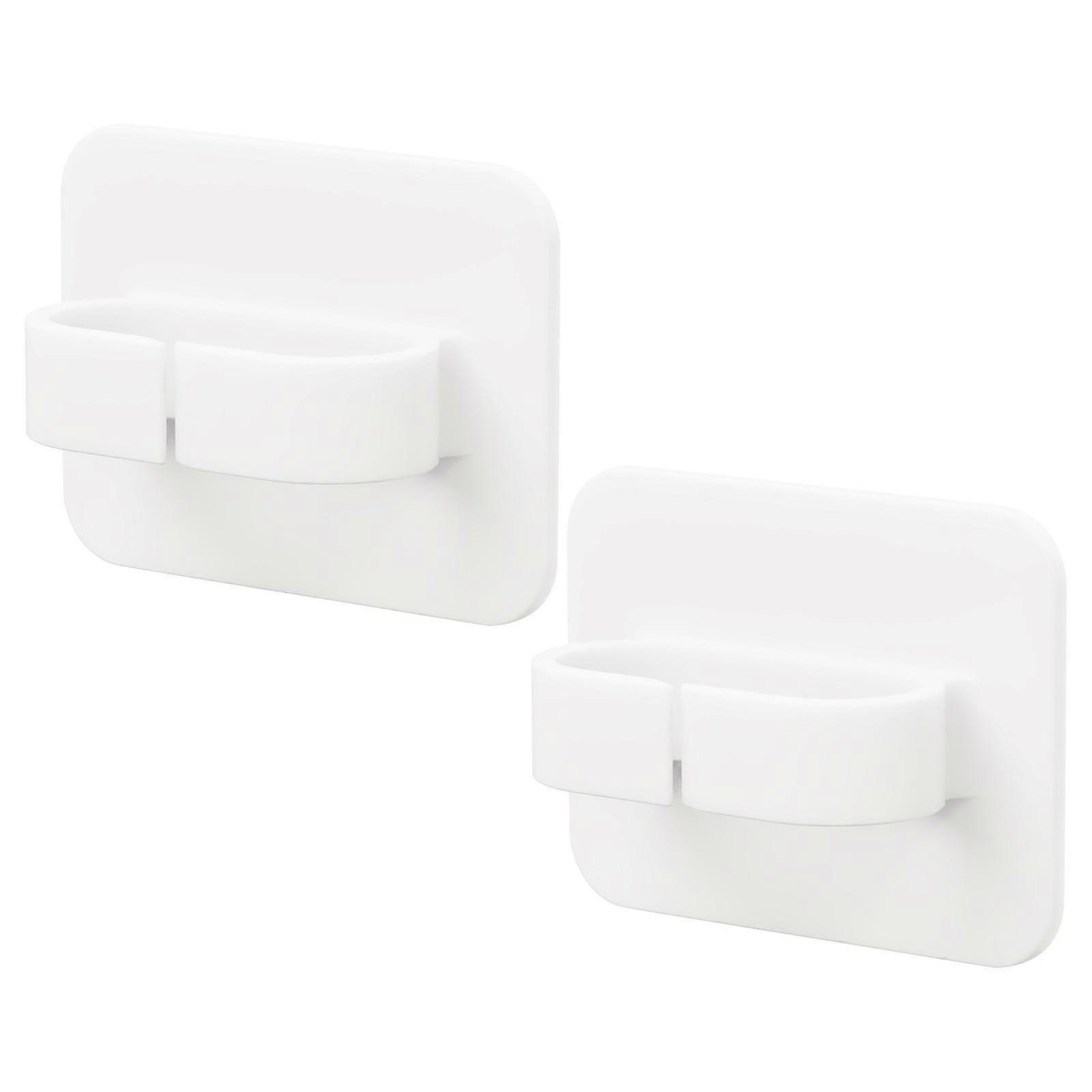 Wall Mount Adhesive Hooks White Hanging Clip Hooks Hanger Kitchen Bathroom Hook