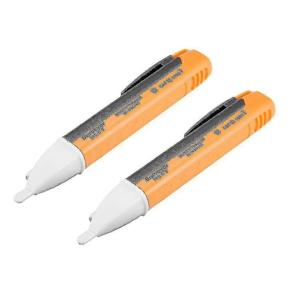 2pcs Ac 90v-1000v Voltage Tester Detector Pencil Multifunction Test Pen Led