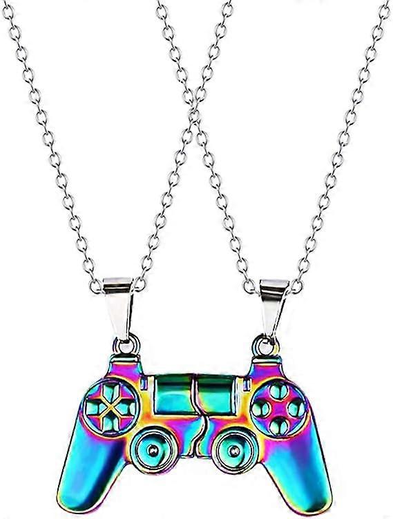 Magnetic Game Controller Necklace for Couples, Matching Necklace