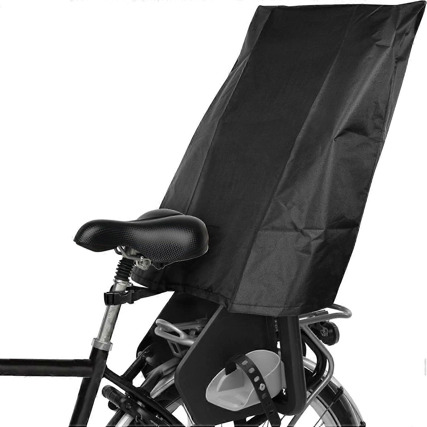 Rain cover for children's bicycle seat - rain protection (suitable for Rmer, Hamax, Thule, etc.) - black