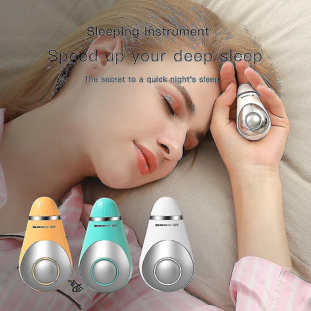 Yellow Microcurrent Sleep Aid Instrument Usb Charging Intelligent Sleep Device Hypnosis Machine