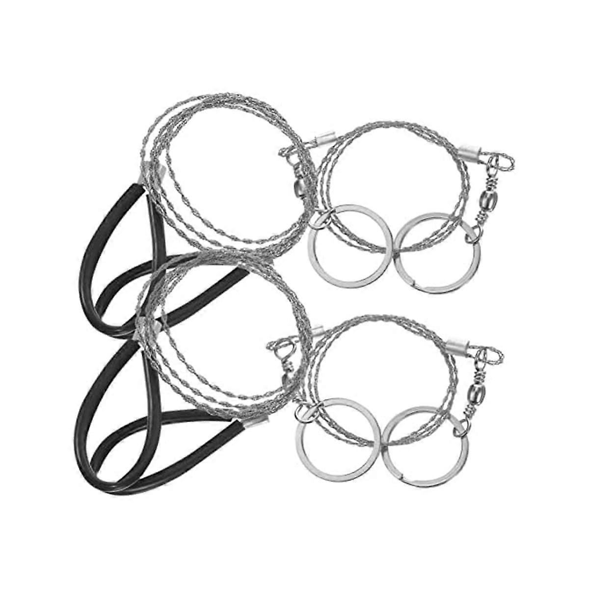 4Pcs Wire Saw Chain Garrote Wire Rope Chainsaw Survival Pocket Chainsaw Specialty Tools Hand Tool P