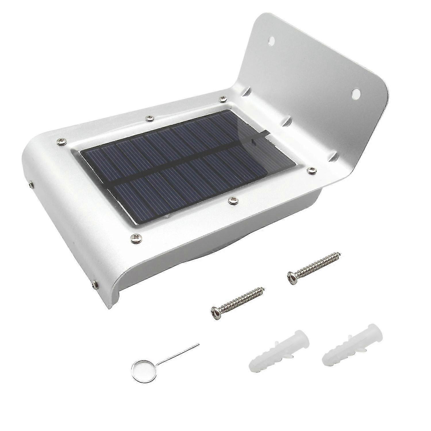 Led Solar Security Light Waterproof Solar Light Outdoor Wall Light (white Light-1pcs)