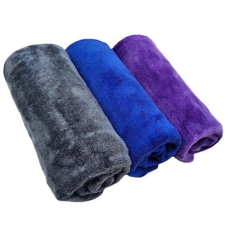 أقمشة تنظيف من الألياف الدقيقة ، منشفة تجفيف ، قطعة قماش خالية من الخطوط للمنزل ، المطبخ ، السيارة ، النافذة ، 3 قطع (12 بوصة × 27.5 بوصة)