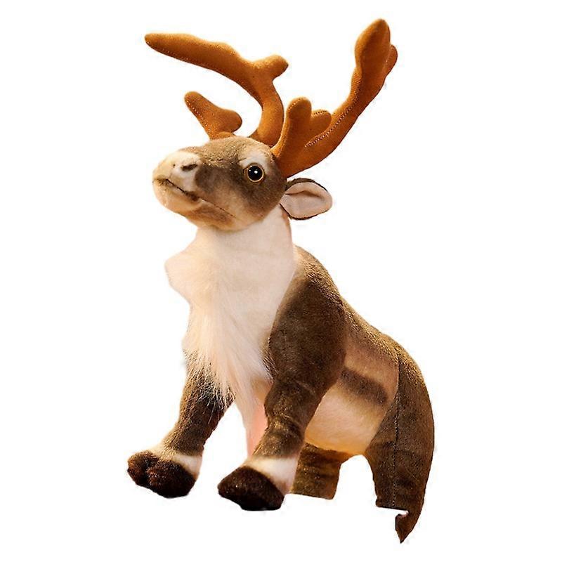 Niedliche simulierte Elchpuppe Plüschtier Weihnachten Hirschpuppe Kinder Trost Puppe Weihnachtsgeschenk