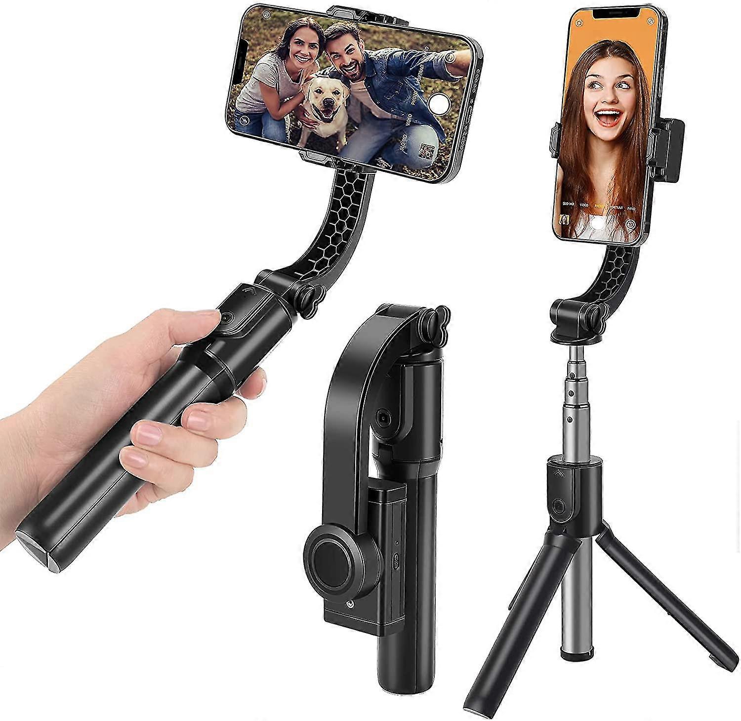 Σταθεροποιητής Gimbal για το smartphone με το επεκτάσιμο τρίποδο ραβδί selfie, ασύρματο μακρινό και τηλεφωνικό τηλεοπτικό σταθεροποιητή