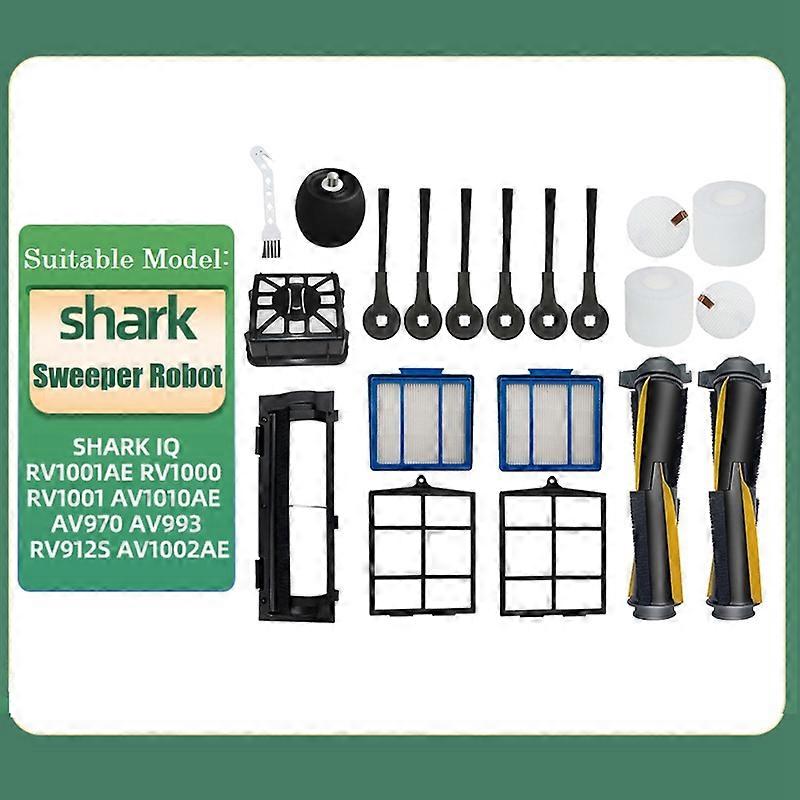 Díly pro Shark IQ RV1001AE/RV2001AE Robot Cleaner Hlavní boční kartáč Filtr Kolo Příslušenství
