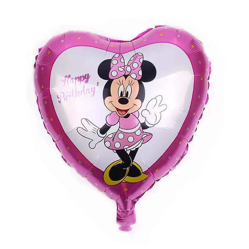 Minnie Mouse Disposable Tableware Set Kids Birthday Party Supplies Paper Plate Cup Napkin Flag Girl Pink Wedding Cake Decoration