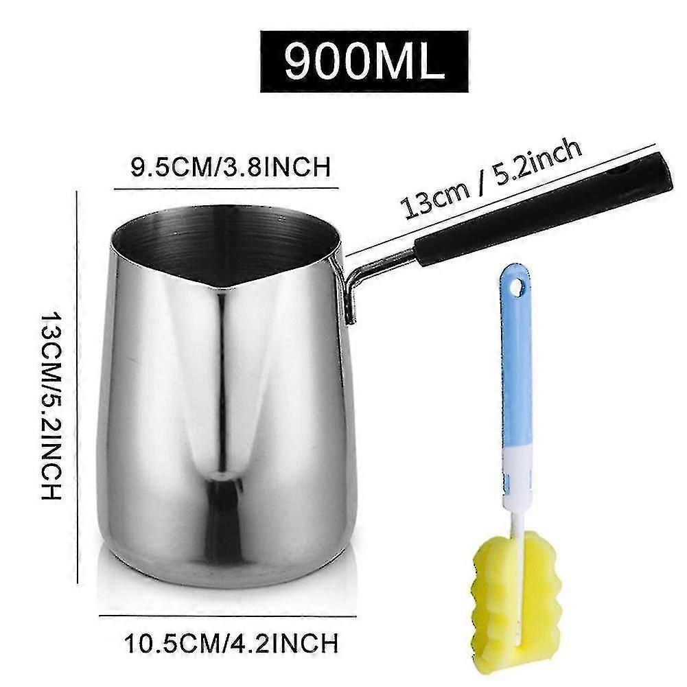 ステンレススチールバターコーヒーヒーター、トルココーヒーポット(900ml)