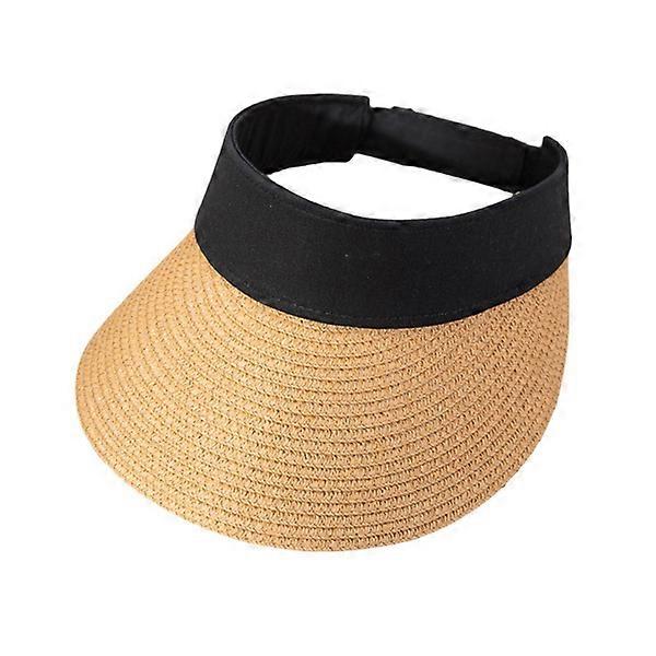 Wide Brim Foldable Beach Sun Visor Hat UV Protection Straw