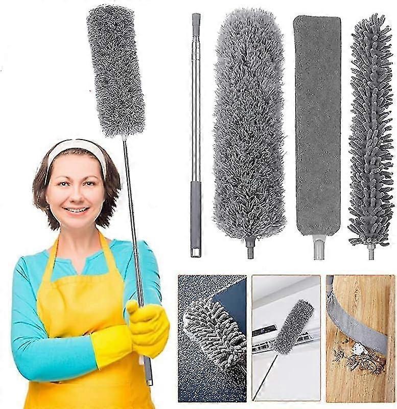Microfiber Duster Extendable Duster Cleaner Brush Telescopic Catcher Mites Gap Dust Removal Dusters