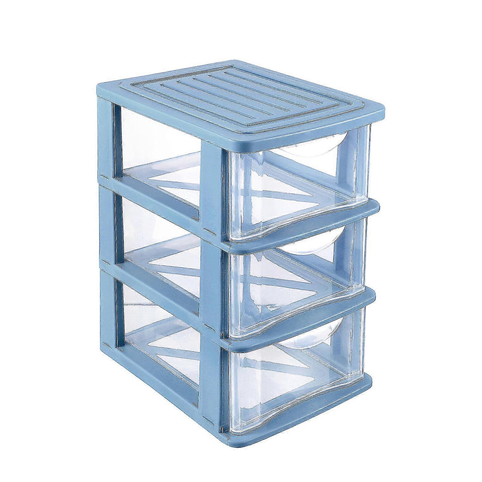 Yarnow Multi-layer Plastic Drawer Clear Storage Cabinet Organizer Desktop Storage Rack