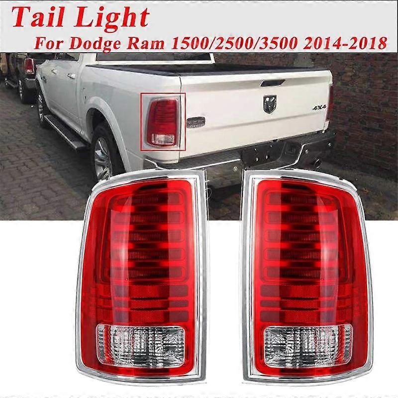 Car Rear Tail light For Dodge Ram 1500/2500/3500 2017-2018 Pickup Rear Bumper Stop Brake Lamp Assembly With Bulbs