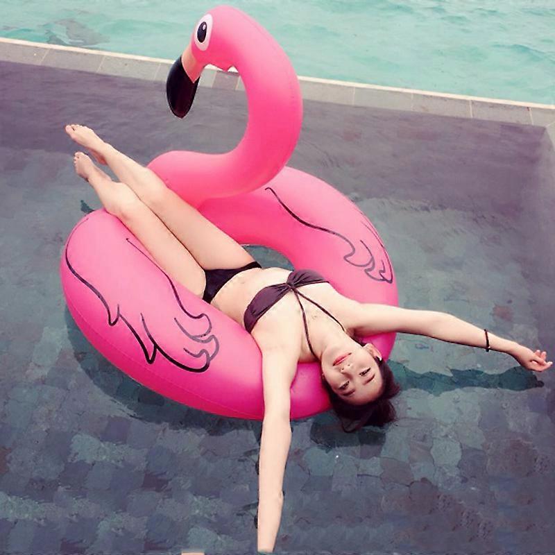 Hot 90/120cm Flamingo Swimming Ring Inflatable Pool Floats Pool Lounge Mattres Water Toys for Adults Kids