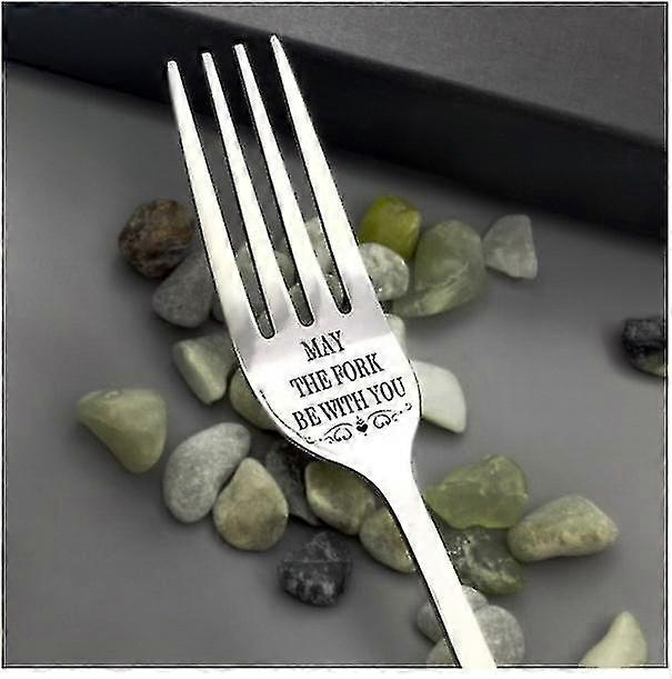 I For You Letter End Less Steel Fork W/ Box Present