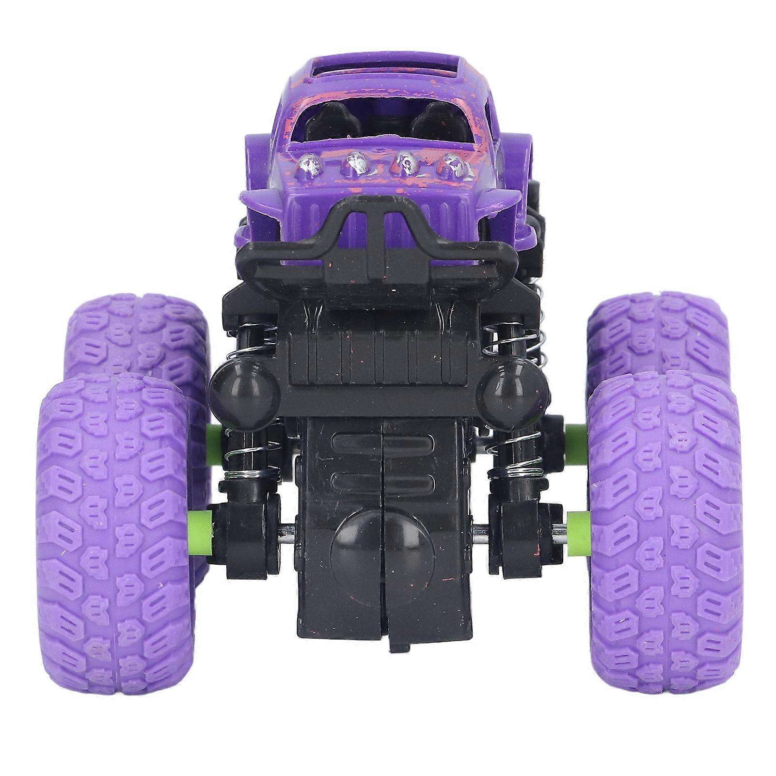 Inertial Off Road Vehicle Toy for Kids 360 Rotation 4 Wheel Drive Baby Car Model Purple