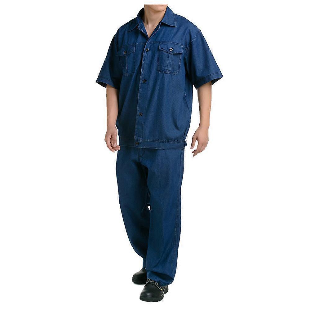 Summer Short Sleeve Working Protective Gear Uniform Welder Jacket