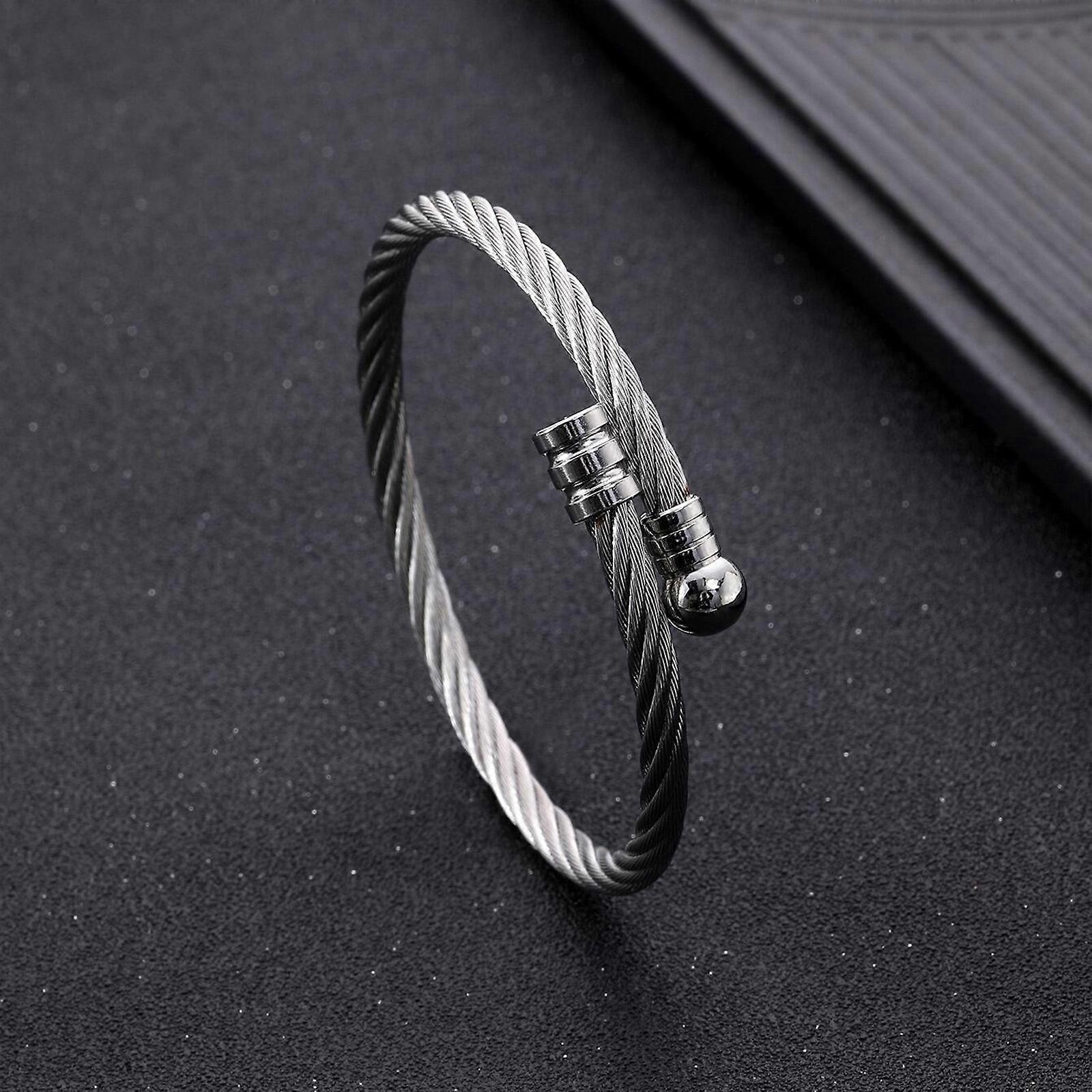 Titaniumion Osimium Bangle,Titanium Ion Osimium Bangle, Titanium Ion Open Adjustable Bracelet, Gifts for Birthday and Valentine's Day