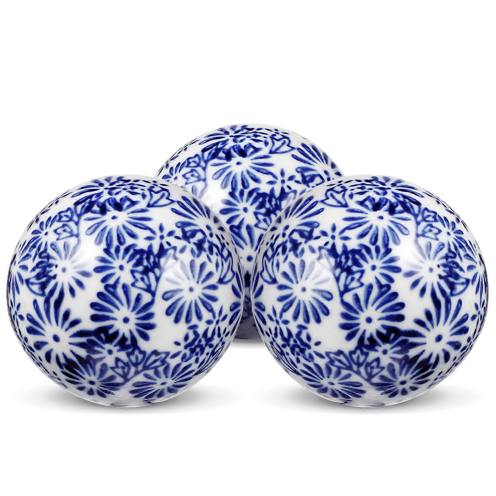 3pcs Delicate Floating Ceramic Balls Ceramic Floating Balls Water Pool Balls Random Style