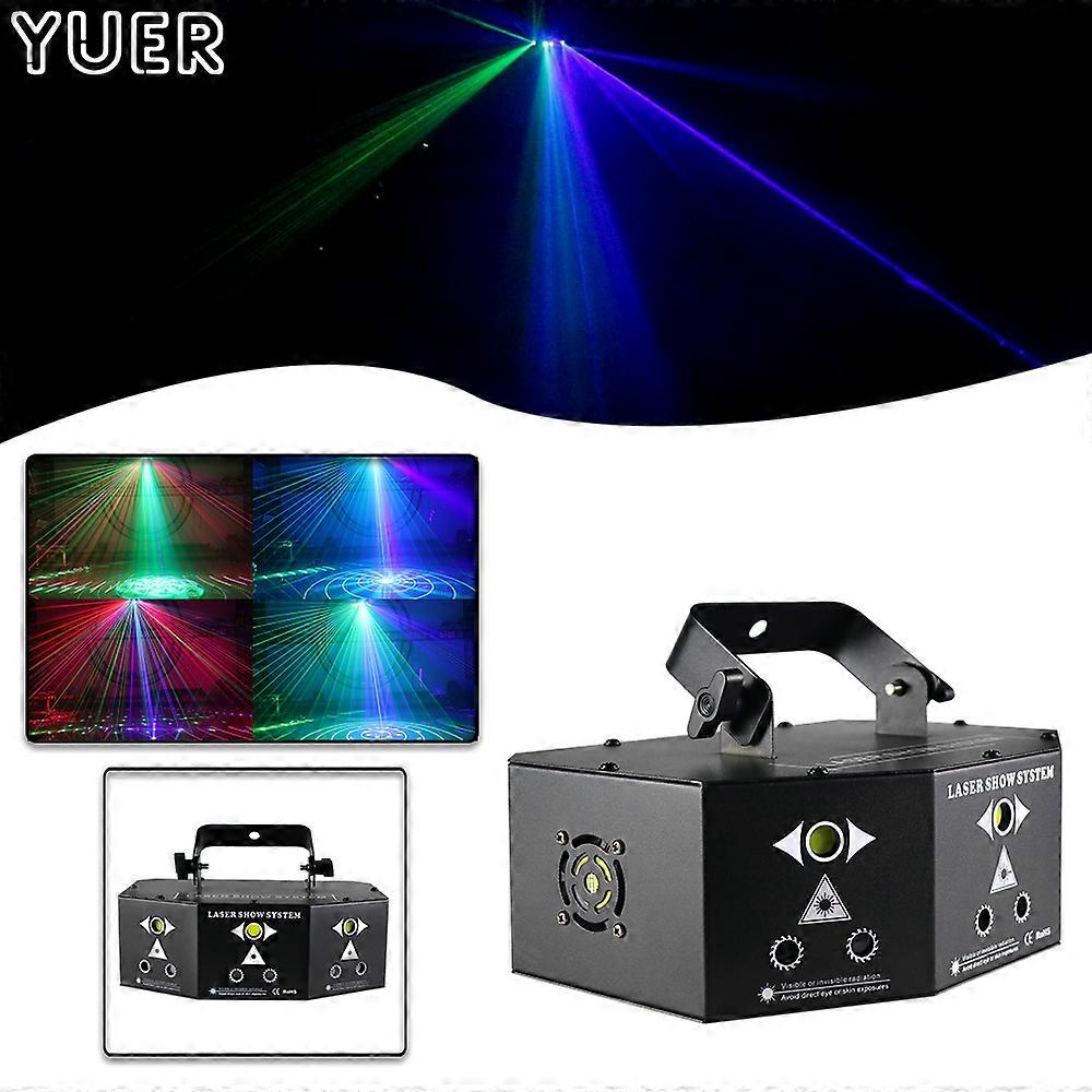 3X15W COB LED Scène Effet Lumière 9 Yeux RGB Laser Strobe Motif Projecteur DMX512 Pour DJ Disco Bar Fête Piste de Danse Club