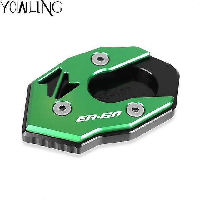 Motorcycle Side Stand Enlarge extension Kickstand Extension Foot Plate Pad For KAWASAKI ER6N 2011 2012-2014 Side Stand Enlarge