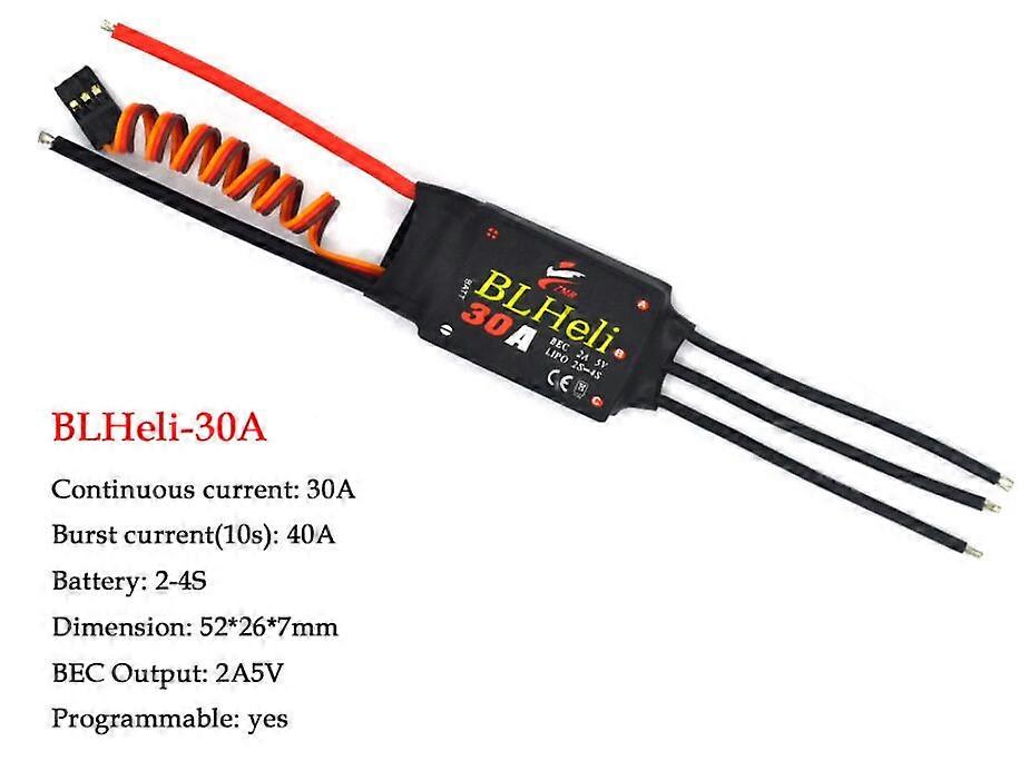 BLHeli Brushless ESC 12A 20A 30A 40A 50A 60A 80A with UBEC for Quadcopter Aircraft Model Fixed Wing Multi-axis DIY FPV RC Drone