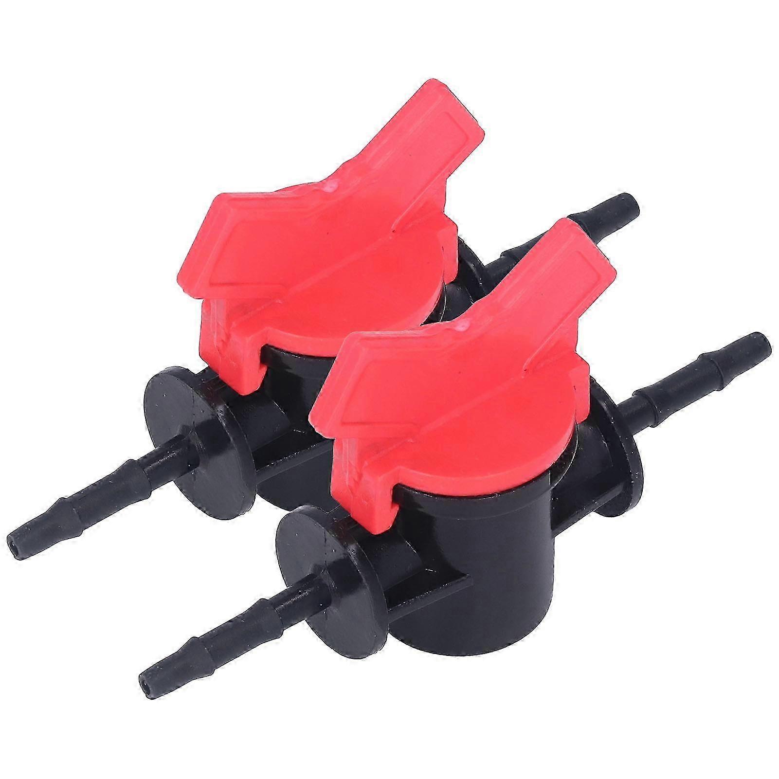 Flow Regulator Stop Valve 2PCS ABS Plastic Liquid Control for Water Pumps 3.5mm Outer Diameter