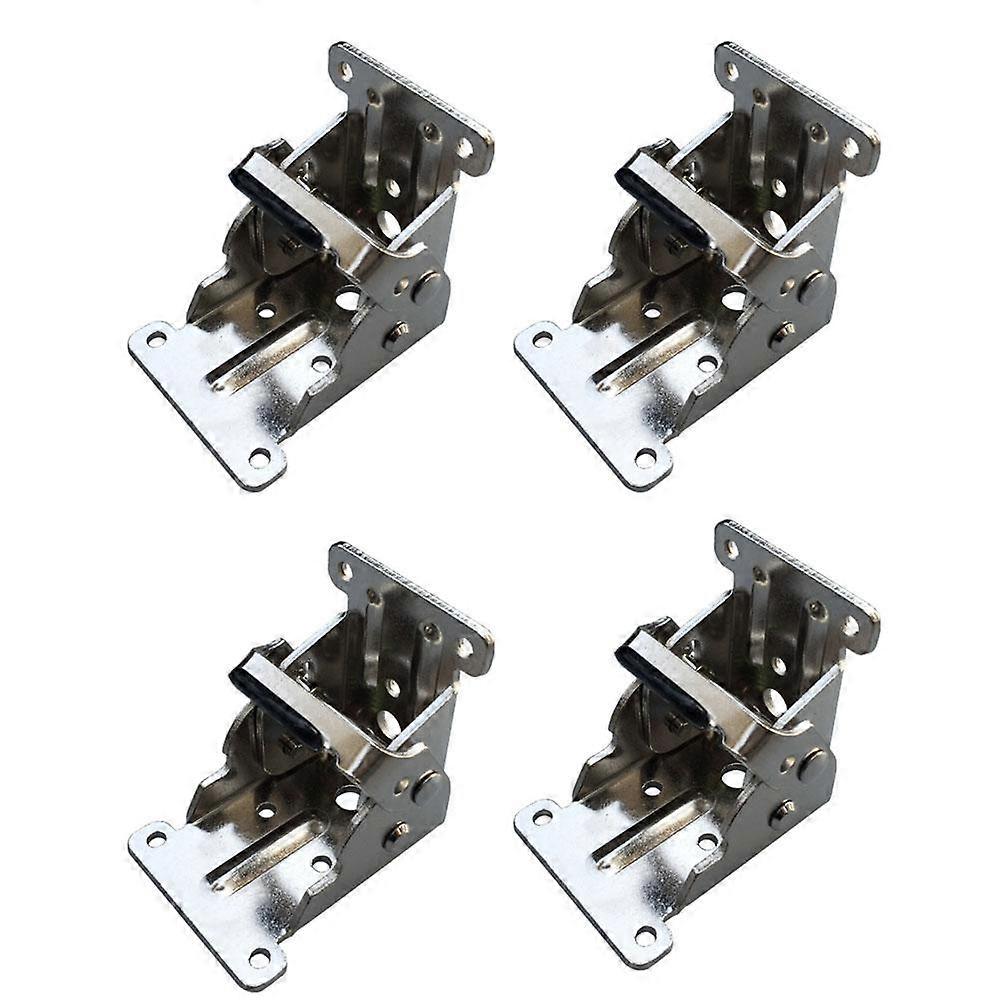 Table Leg 90 Degree Self-locking Folding Hinge, for Table Legs, Bed Legs, Workbenches, Silvery