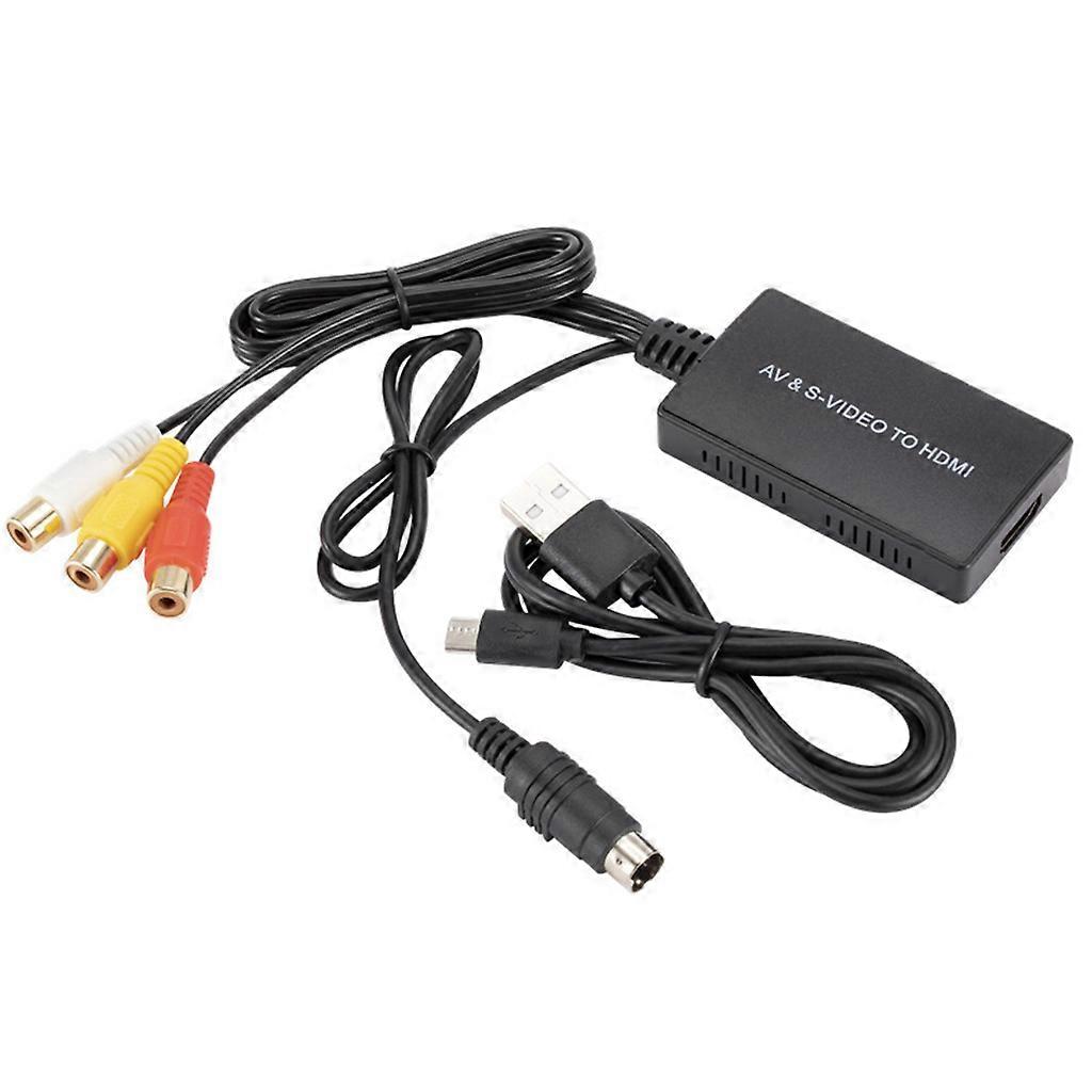 S-Video HDMI-compatible Audio Vdieo Converter Adapter for PS2/ for PS3 STB